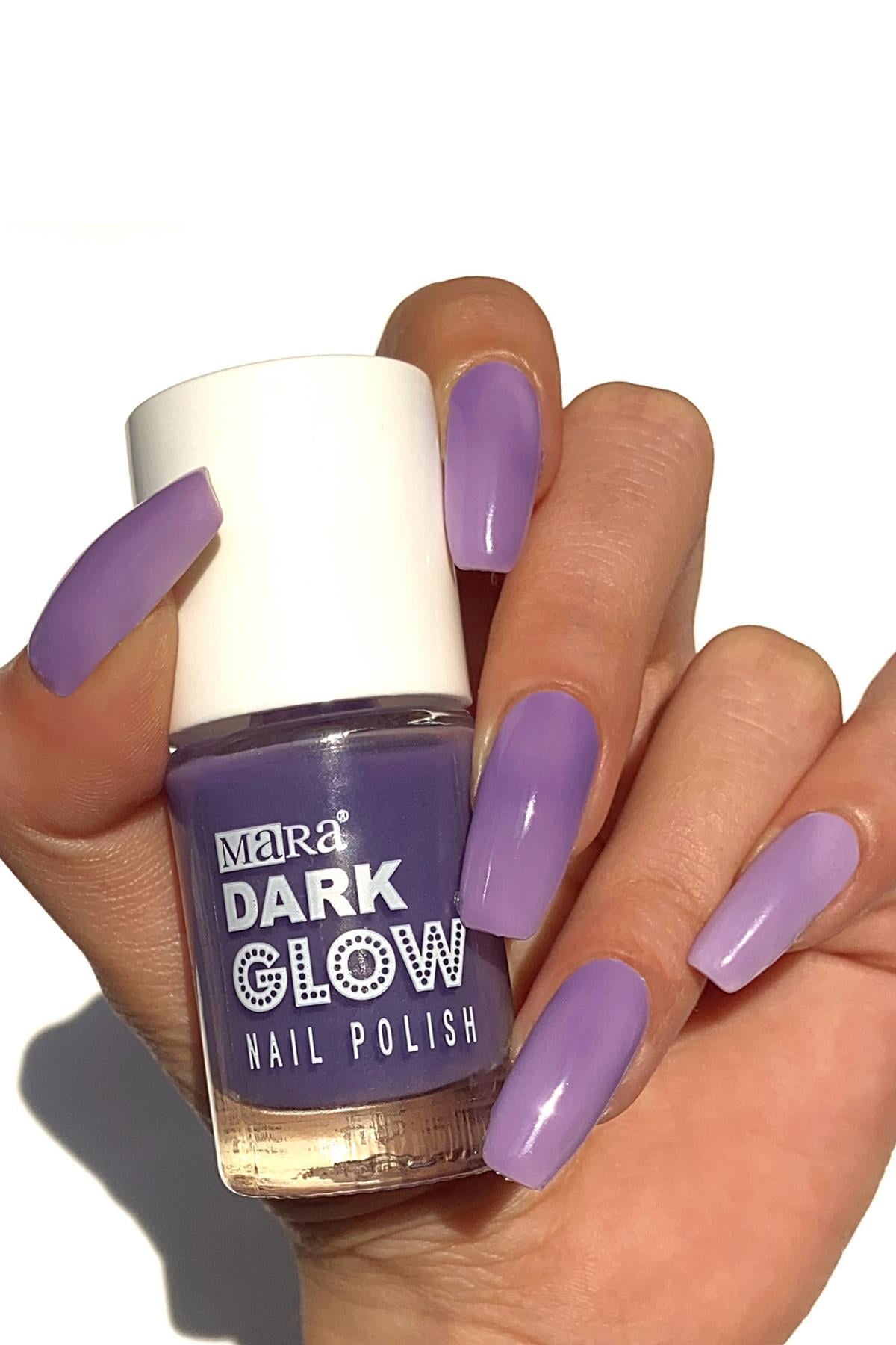 Mara Dark Glow Karanlıkta Parlayan Oje Purple