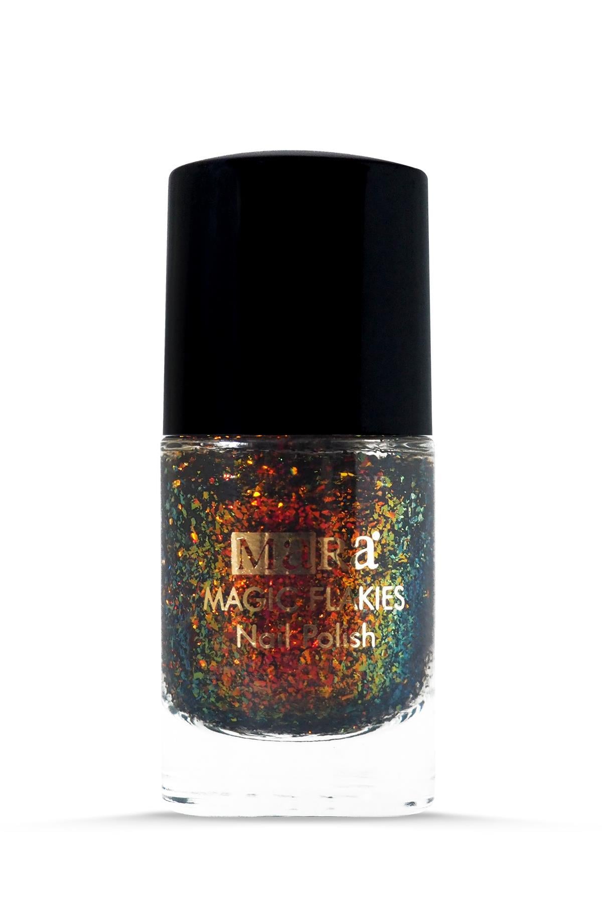 Mara Flakies Nail Polish Oje Red - Gold - Green