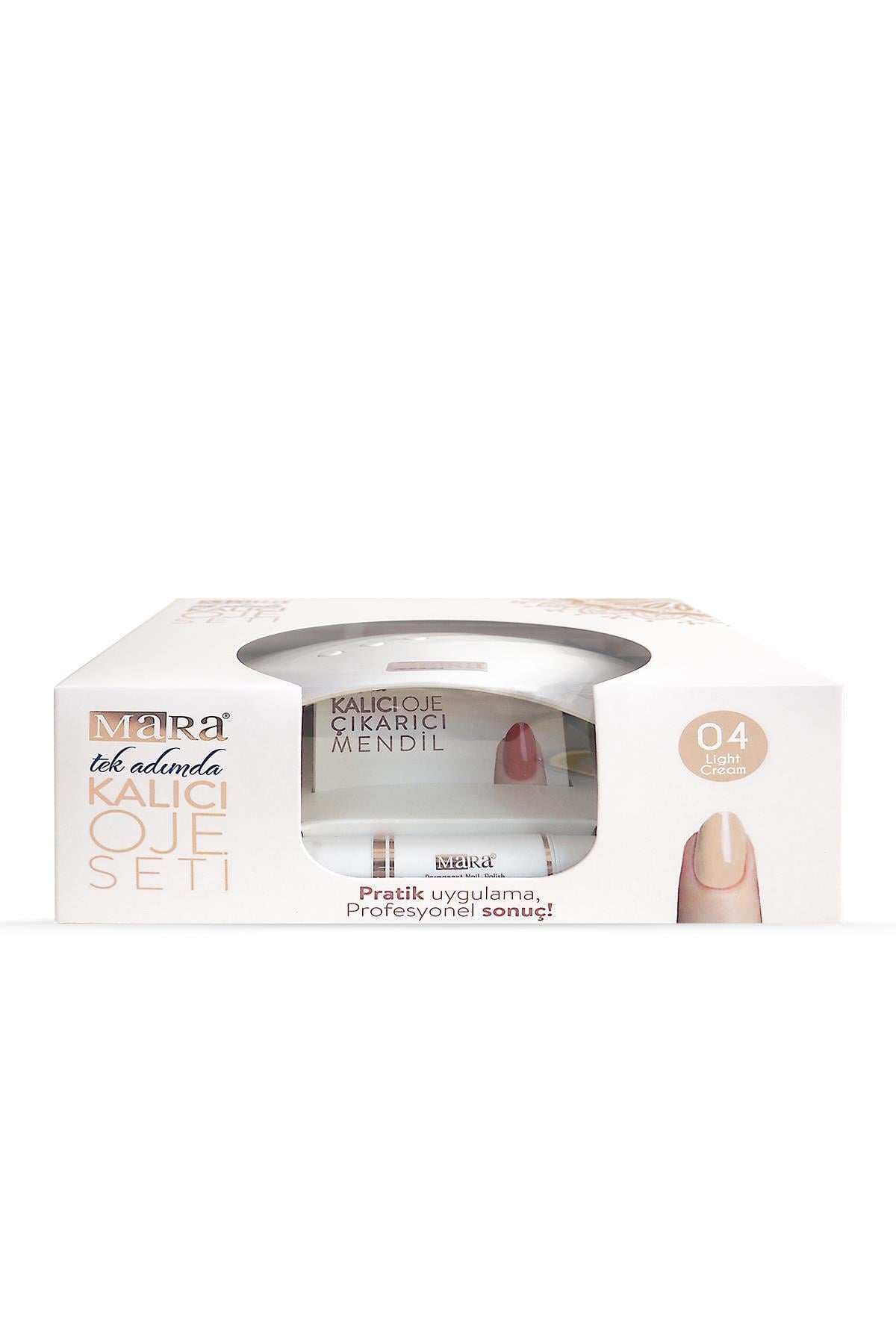 Mara Kalıcı Oje Seti 04 Light Cream