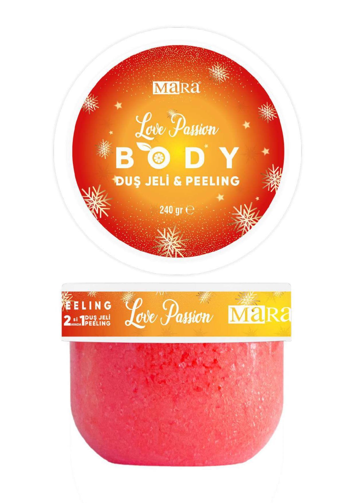 MARA LOVE PASSION BODY SHOWER GEL PEELING / DUS JELI PEELING 240 g