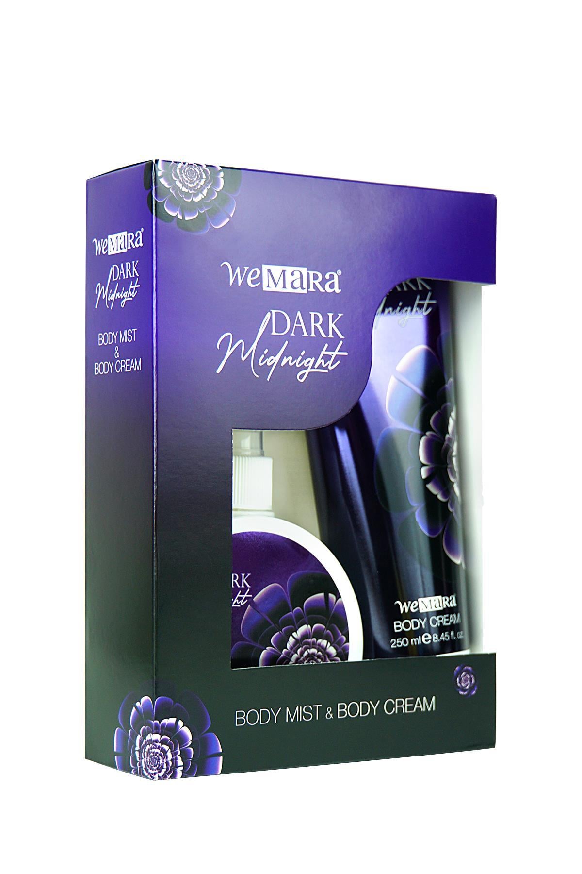 WEMARA DARK MIDNIGHT BODY MIST +  BODY CREAM 