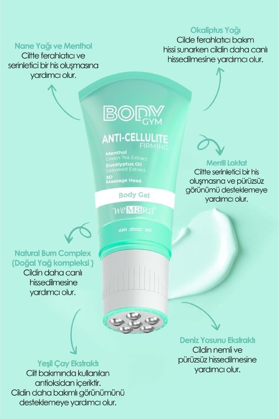 WEMARA ANTI-CELLULITE&FIRMING SOGUTUCU ETKILI BODY GYM 120 ML