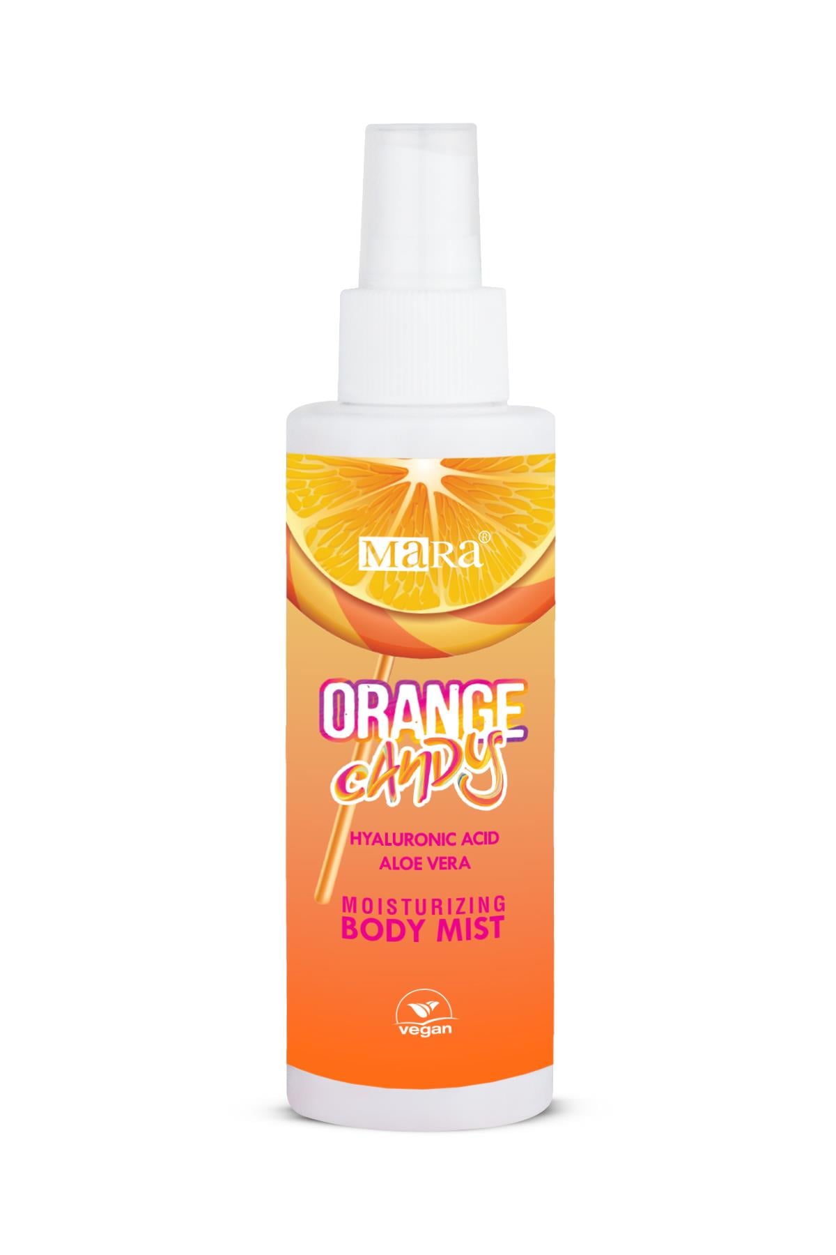 Mara Orange Candy Aloe Vera ve Hyalüronik Asit İçeren Vücut Spreyi 150 ml 