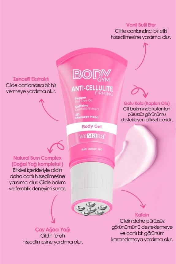 WEMARA ANTI-CELLULITE&FIRMING ISITICI ETKILI BODY GYM 120 ML