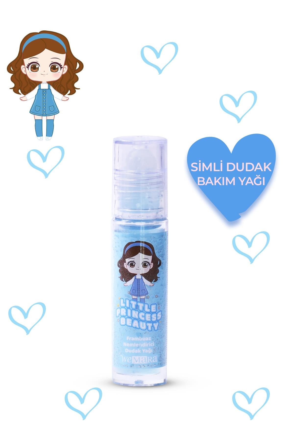 WEMARA LITTLE PRINCESS LIP OIL MAVI 5,35 ML