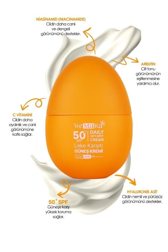 WEMARA LEKE KARSITI GUNES BAKIM KREMI 50 SPF 50 ML