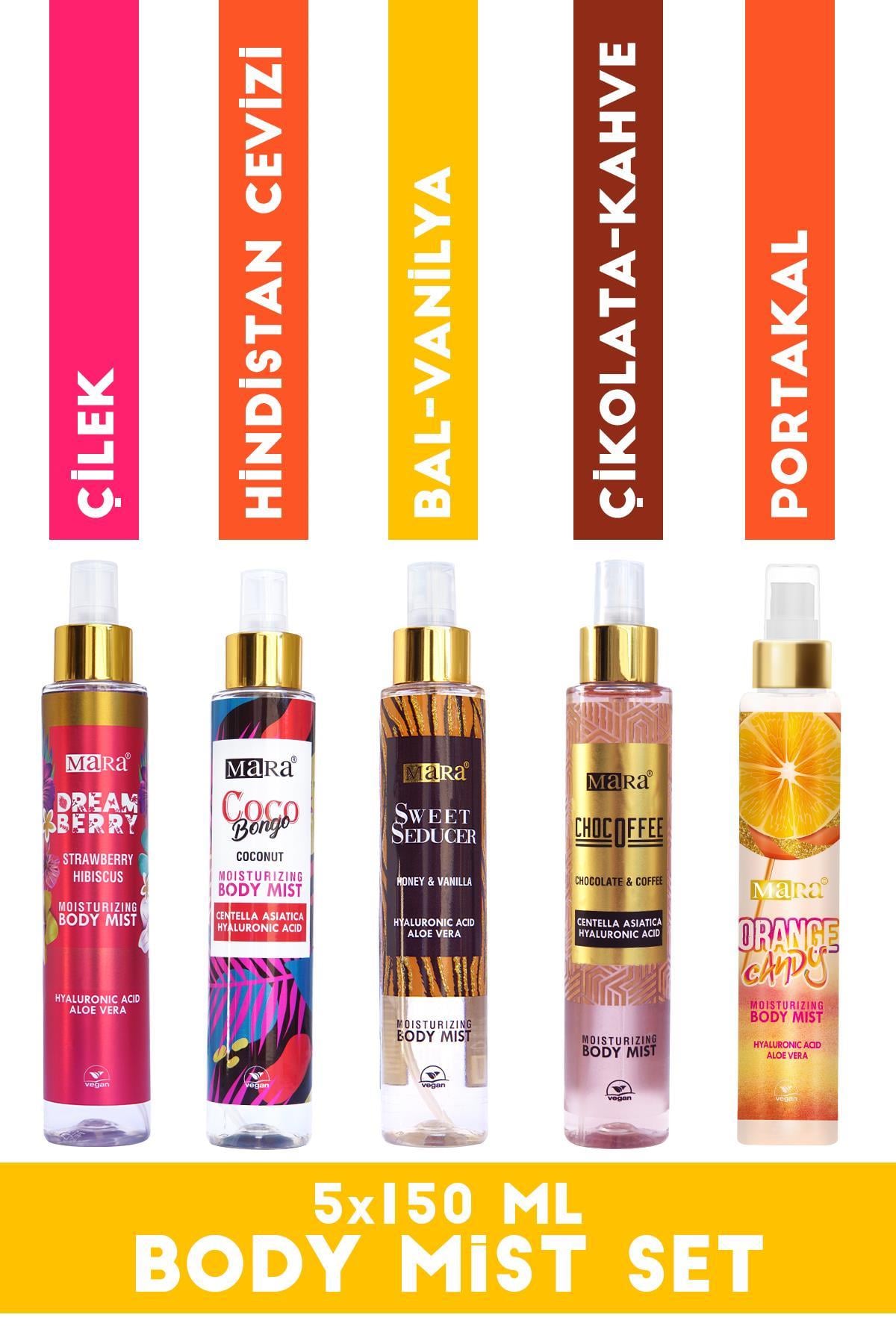 Mara Body Mist Set - Vücut Sprey Set 5 Adet