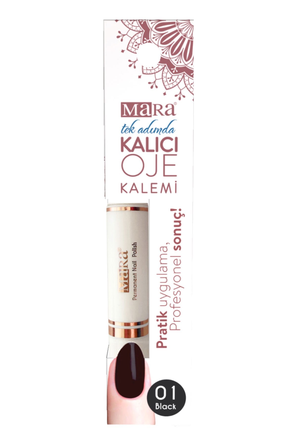 Mara Kalıcı Oje Kalemi 01 Black