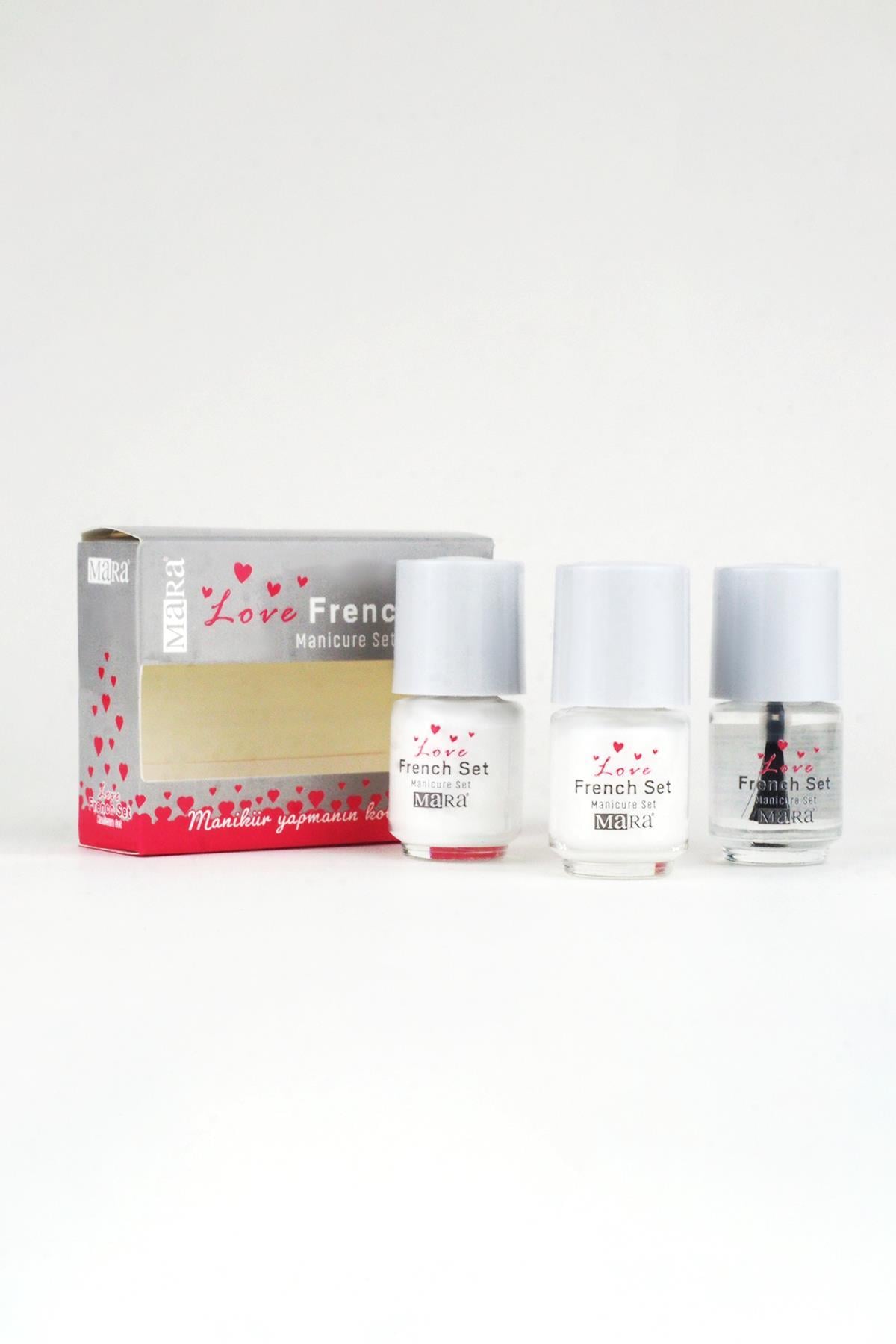 MARA LOVE FRENCH MANICURE SET 3'LU 5 ml