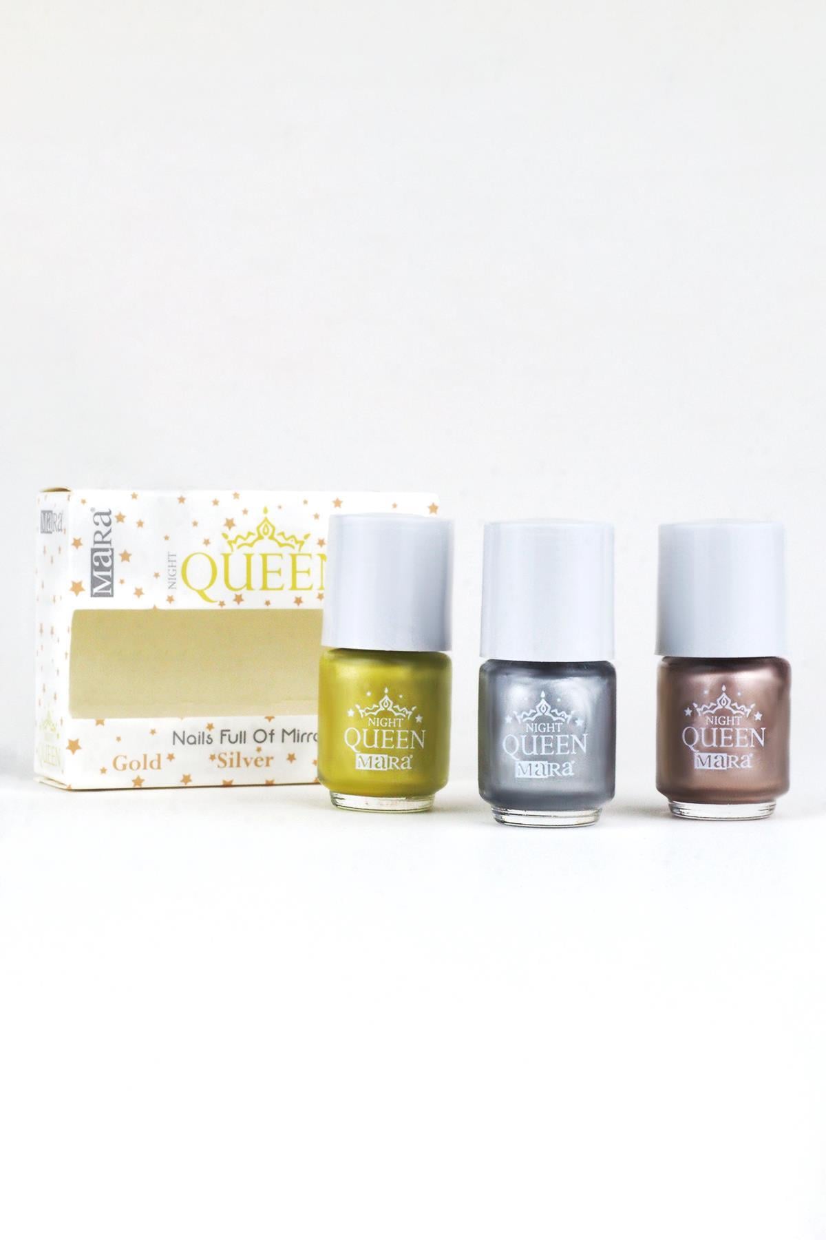 MARA NIGHT QUEEN NAIL POLISH 3'LU SET