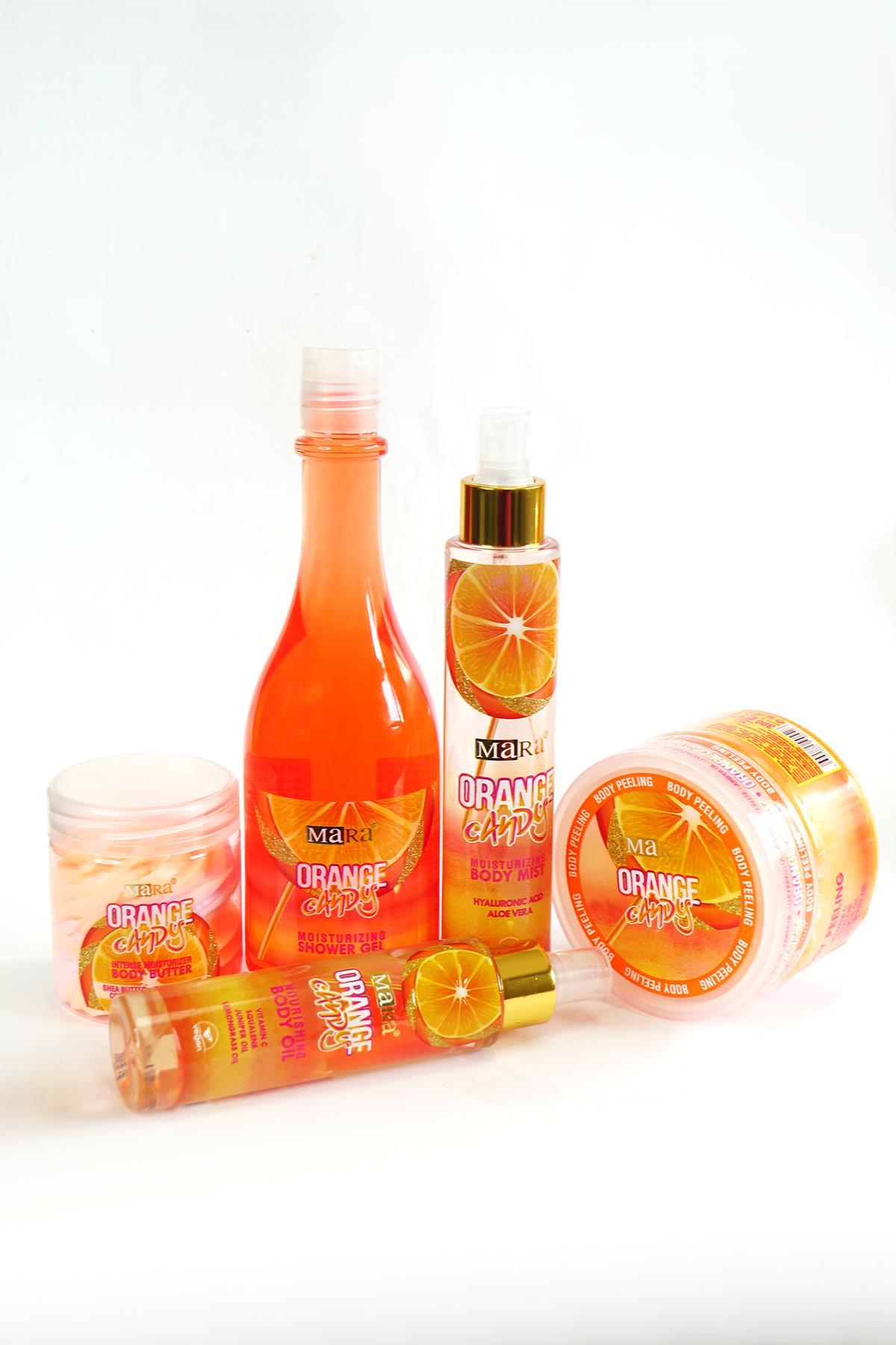 Mara Orange Candy Portakal Şekeri 5'li Vücut & Cilt Bakım Seti