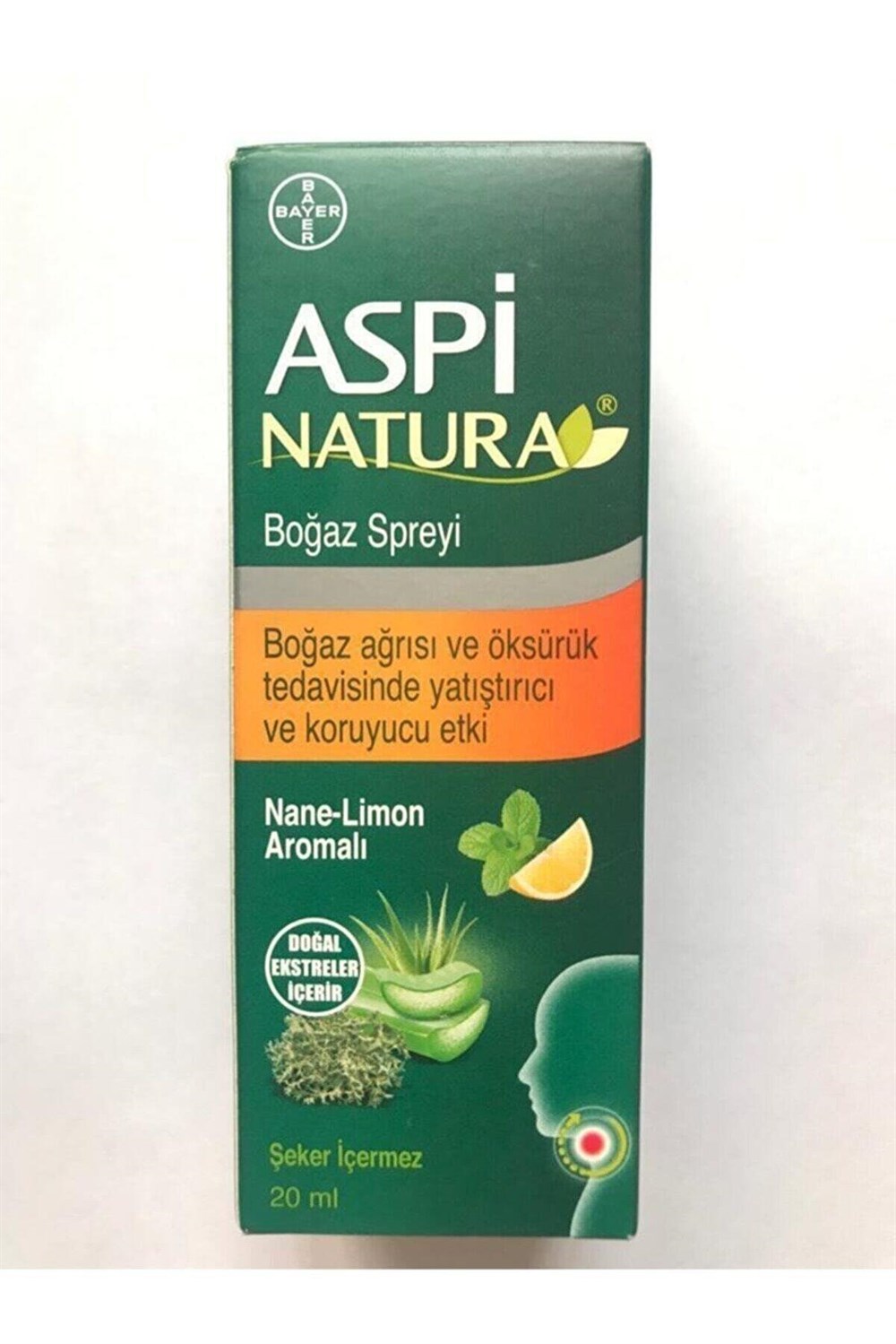 Aspi Natura Boğaz Spreyi 20 ml