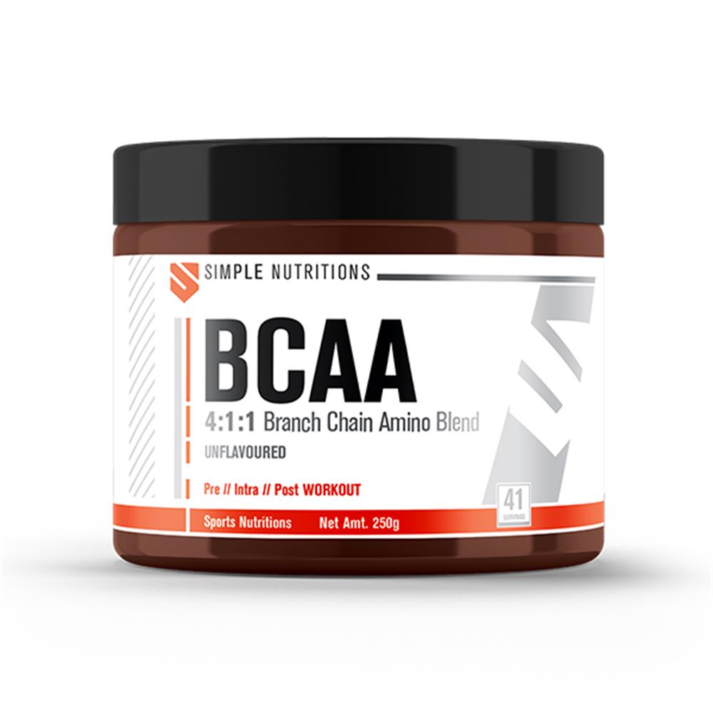 Simple Nutritions BCAA 4:1:1 Unflavoured 250 gr (41 Servis)