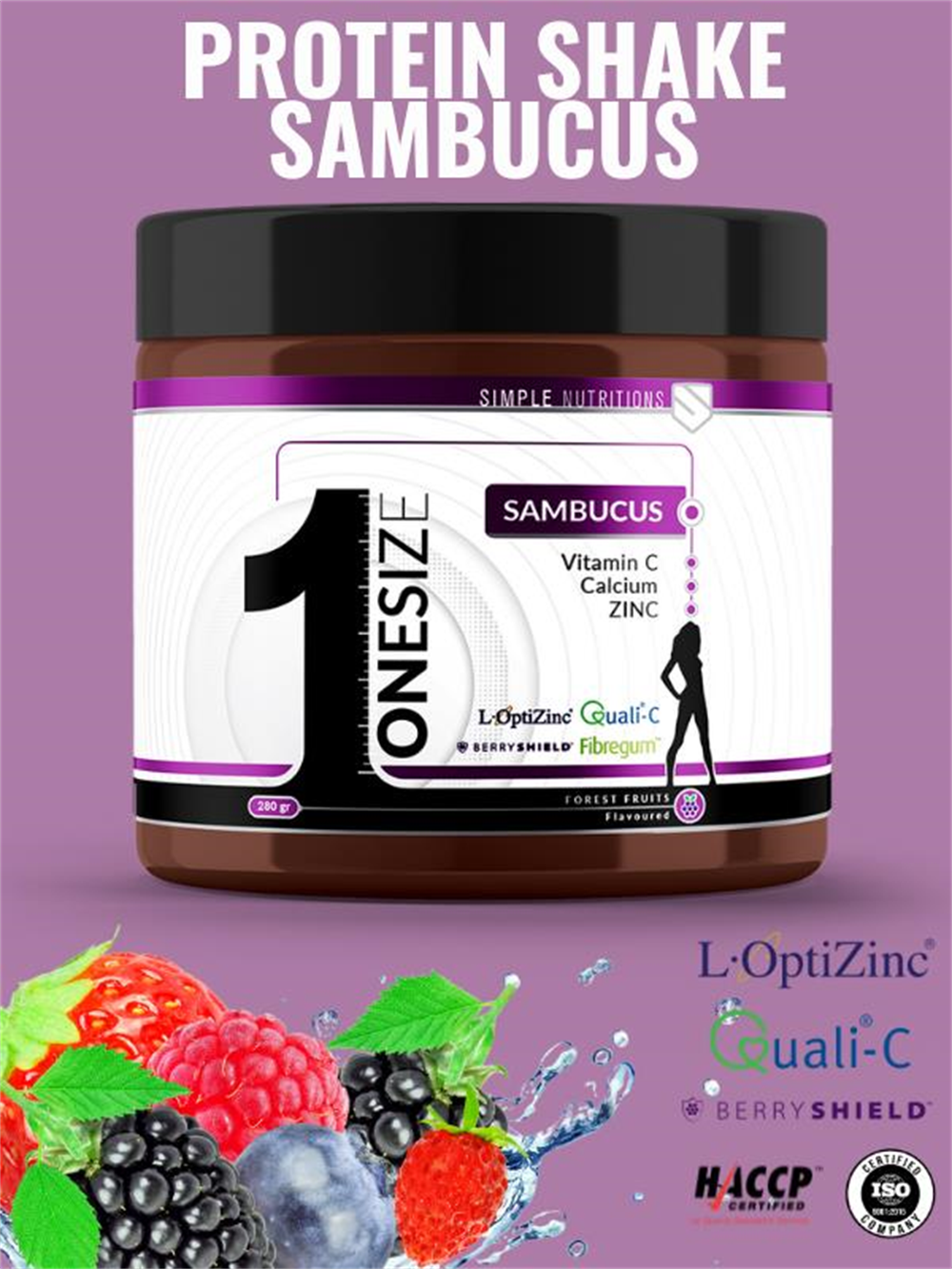 Simple Nutritions OneSize Orman Meyveli Aromalı Kilo Kontrol Ürünü 14 Servis (280 gr)