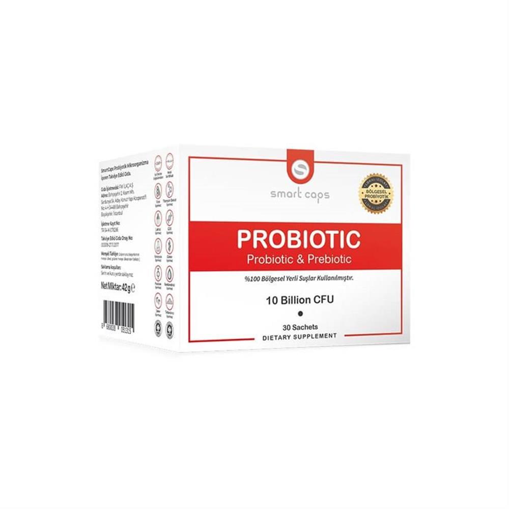 Smartcaps Probiyotik Prebiyotik 10 Milyar 30 Sachet