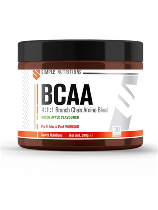 Simple Nutritions BCAA 4:1:1 Yeşil Elma Aromalı 240 gr (30 Servis)