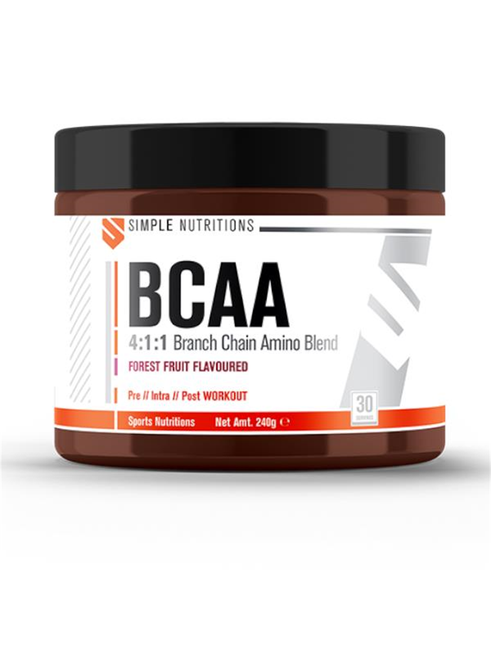 Simple Nutritions BCAA 4:1:1 Orman Meyveli Aromalı 240 gr (30 Servis)