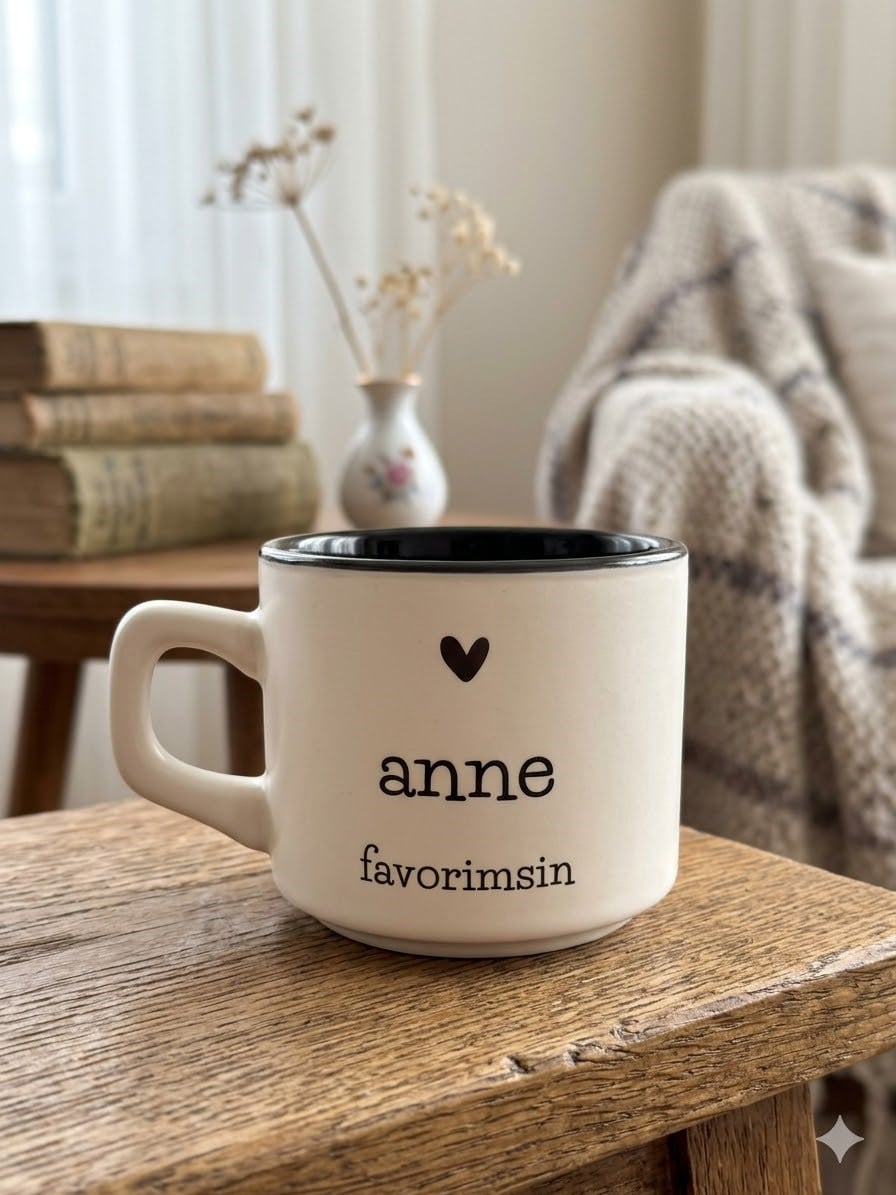 Anne Favorimsin Beyaz Venüs Kupa -Hediyelik Kupa Fincan Mug