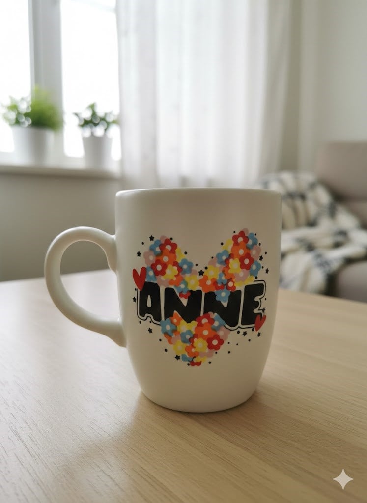 Anne Krem Oval Kupa - Hediyelik Kupa Fincan Mug