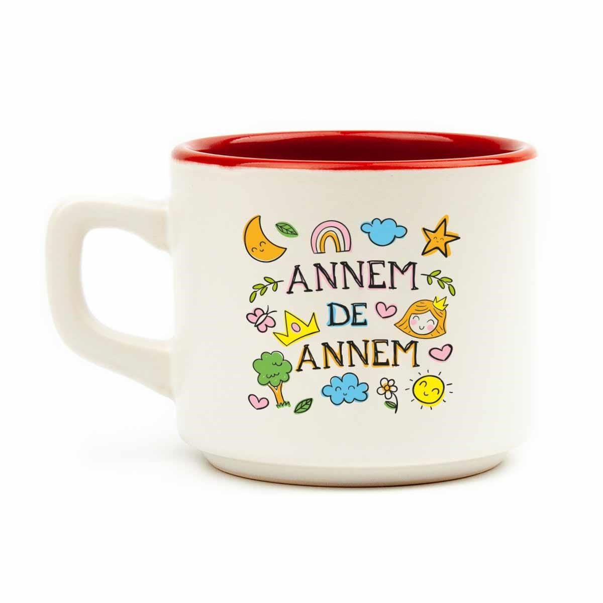 Annem De Annem Beyaz Venüs Kupa - Anneler Günü Hediyesi Kupa Fincan