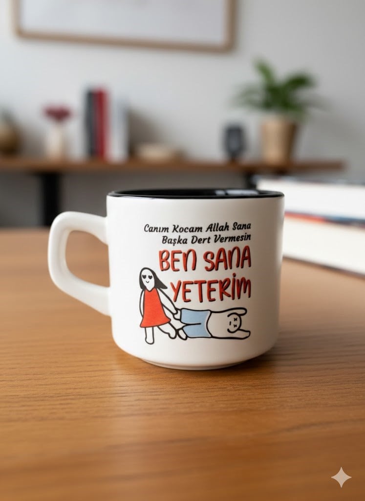 Ben Sana Yeterim Beyaz Venüs Kupa -Hediyelik Kupa Fincan Mug