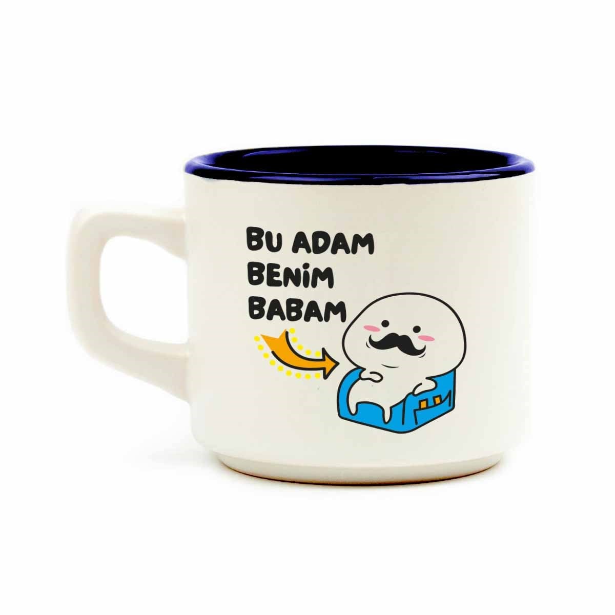 Bu Adam Benim Babam Beyaz Venüs Kupa - Hediye Seramik Kupa