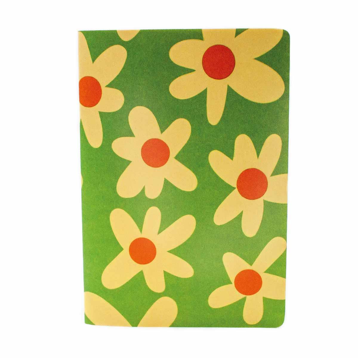 Çiçek Çizim Günlük Tasarım Defter - Çizgisiz Defter A5