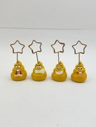 Emoji Figürlü 4’lü Notluk Seti-Dekoratif Masaüstü Not Tutucu