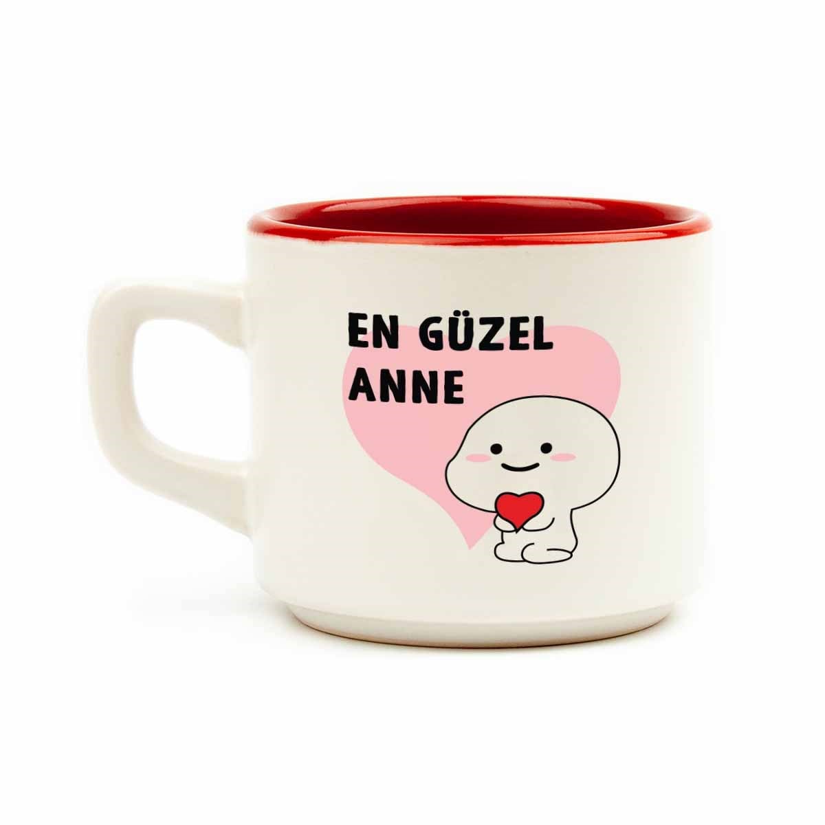 En Güzel Anne ❤ Beyaz Venüs Kupa - Anneler Günü Hediyesi Kupa Fincan
