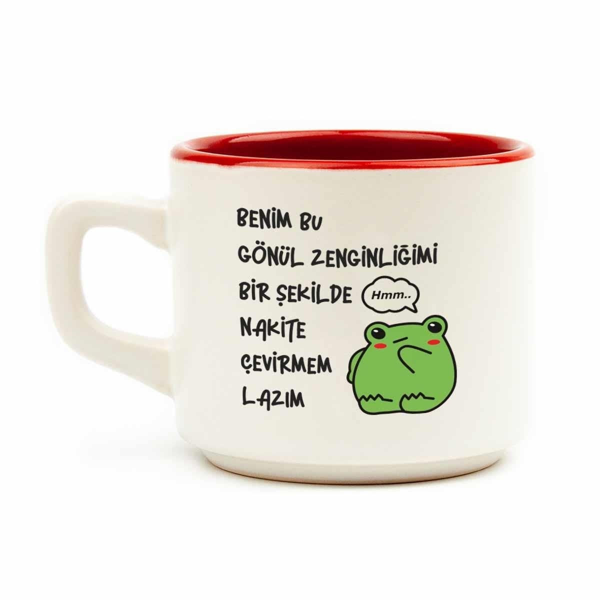 Gönül Zenginliğimi Nakite Çevirmem Lazım Beyaz Venüs Kupa - Hediye Seramik Kupa
