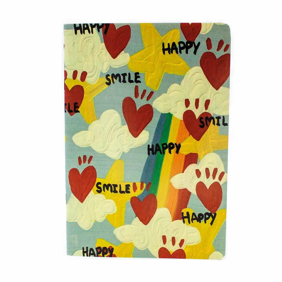 Happy Smile Günlük Tasarım Defter - Çizgisiz Defter A5