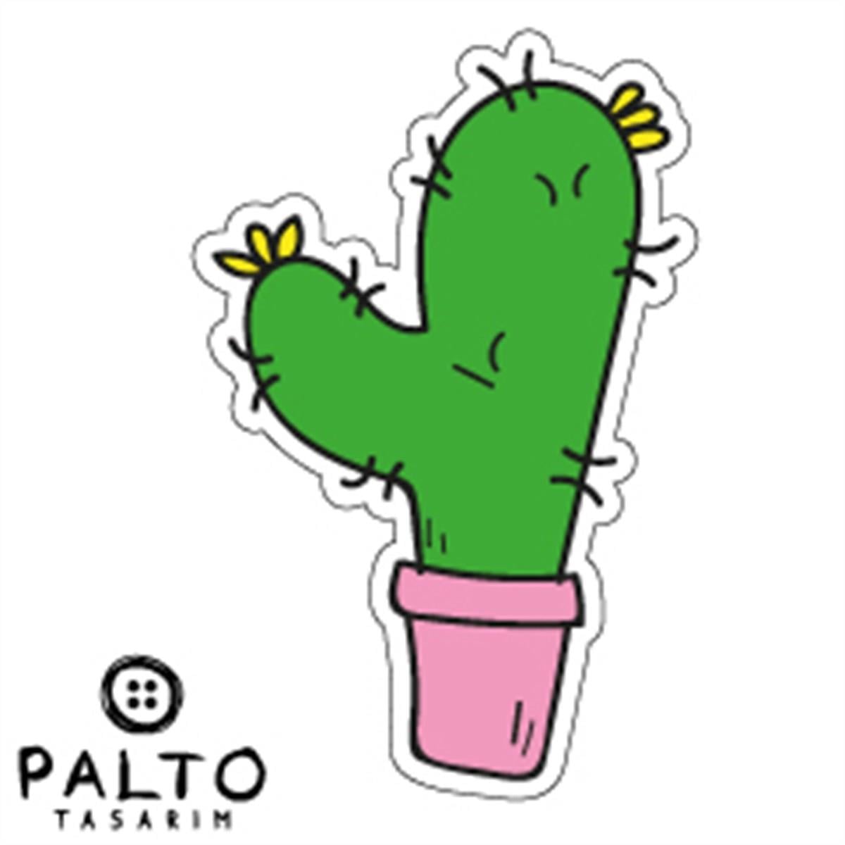 Kaktüs Tekli Sticker