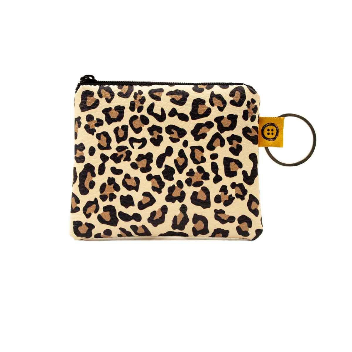 Leopar Desen Baskılı Bozuk Para Cüzdanı