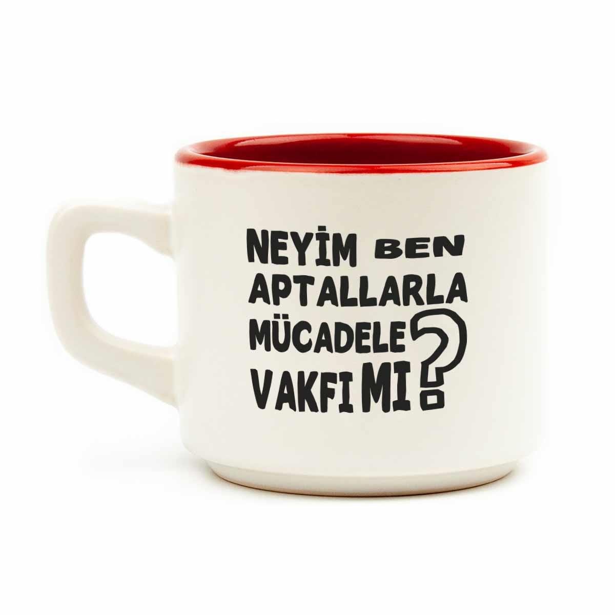 Neyim Ben? Aptallarla Mücadele Vakfı Mı? Beyaz Venüs Kupa - Hediye Seramik Kupa