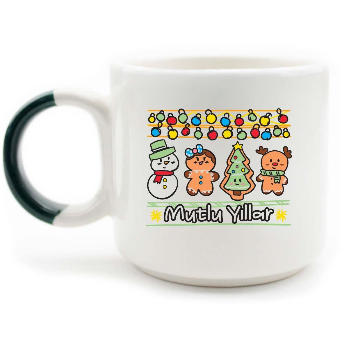 Noel Işıklar D Kulp Kupa -Yılbaşı Temalı Kupa