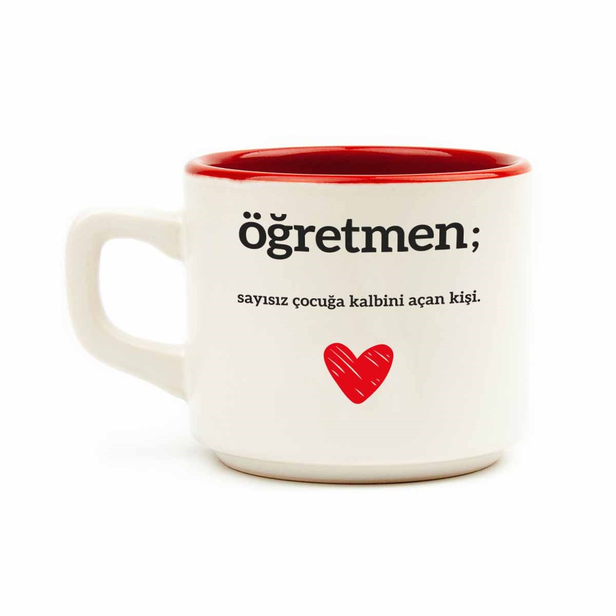 Öğretmen; Sayısız Çocuğa Kalbini Açan Kişi. Beyaz Venüs Kupa - Öğretmenler Günü Hediyelik Kupa
