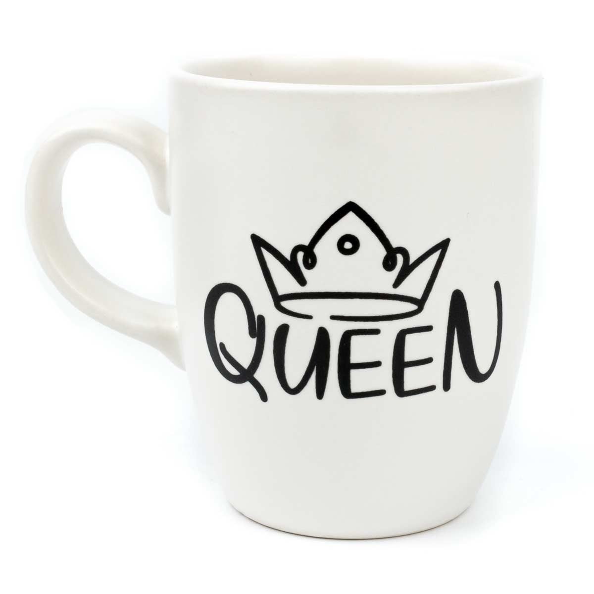 Queen Krem Oval Kupa - Hediye Seramik Kupa