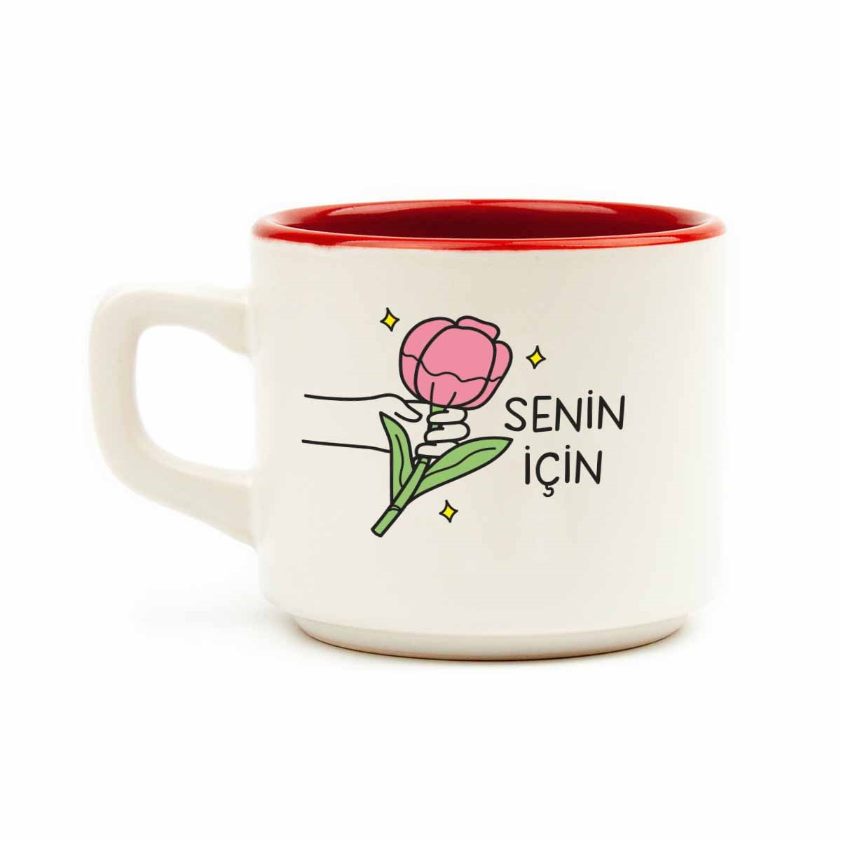 Senin İçin Beyaz Venüs Kupa - Hediyelik Kupa Fincan Mug