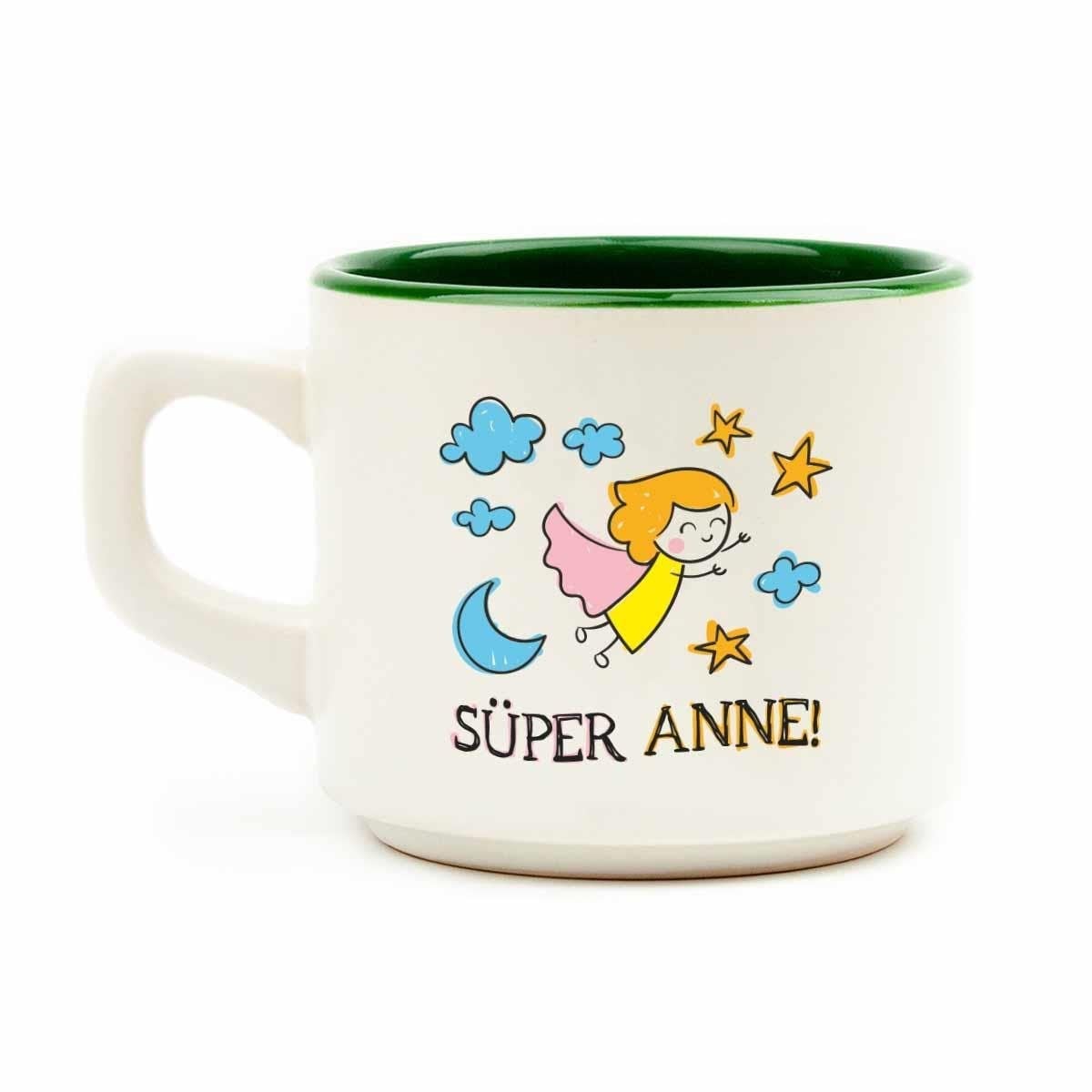 Süper Anne! Beyaz Venüs Kupa - Anneler Günü Hediyesi Kupa Fincan