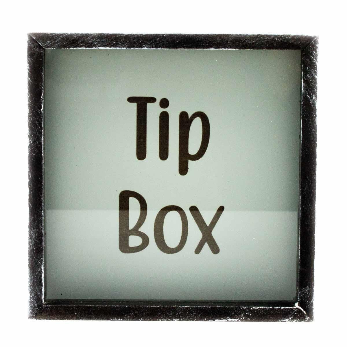 Tip Box Fonu Ahşap ve Cam Tasarımlı Kumbara