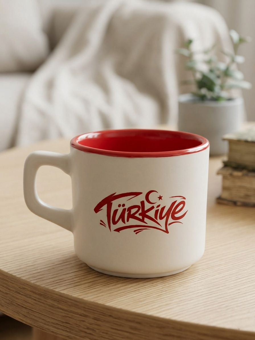 Türkiye Beyaz Venüs Kupa - Hediyelik Kupa Fincan Mug