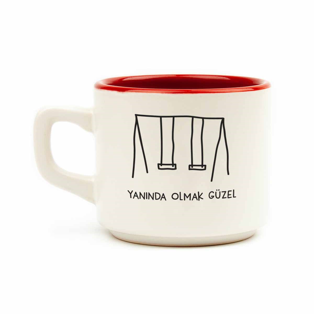 Yanında Olmak Güzel Beyaz Venüs Kupa - Hediyelik Kupa Fincan Mug