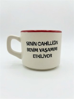  Senin Cahilliğin Benim Yaşamımı Etkiliyor 02 Beyaz Venüs Kupa - Hediyelik Kupa Fincan Mug