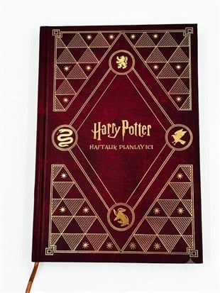 Harry Potter Temalı Haftalık Planlayıcı Ajanda – Bordo Altın Tasarım