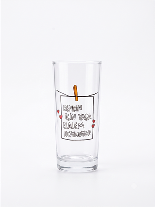 Kendin İçin Yaşa Elalem Doymuyor Rakı Bardağı