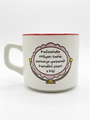 Kendini Üzen O Kişi Beyaz Venüs Kupa - Hediyelik Kupa Fincan Mug