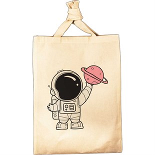 Küçük Astronot Bez Çanta
