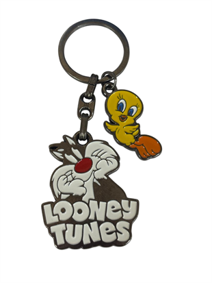 Sylvertes And Tweety Metal Lisanlı Anahtarlık