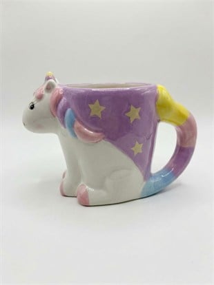 Unicorn Tasarımlı 3D Kupa - Dekoratif Kahve ve Çay Bardağı