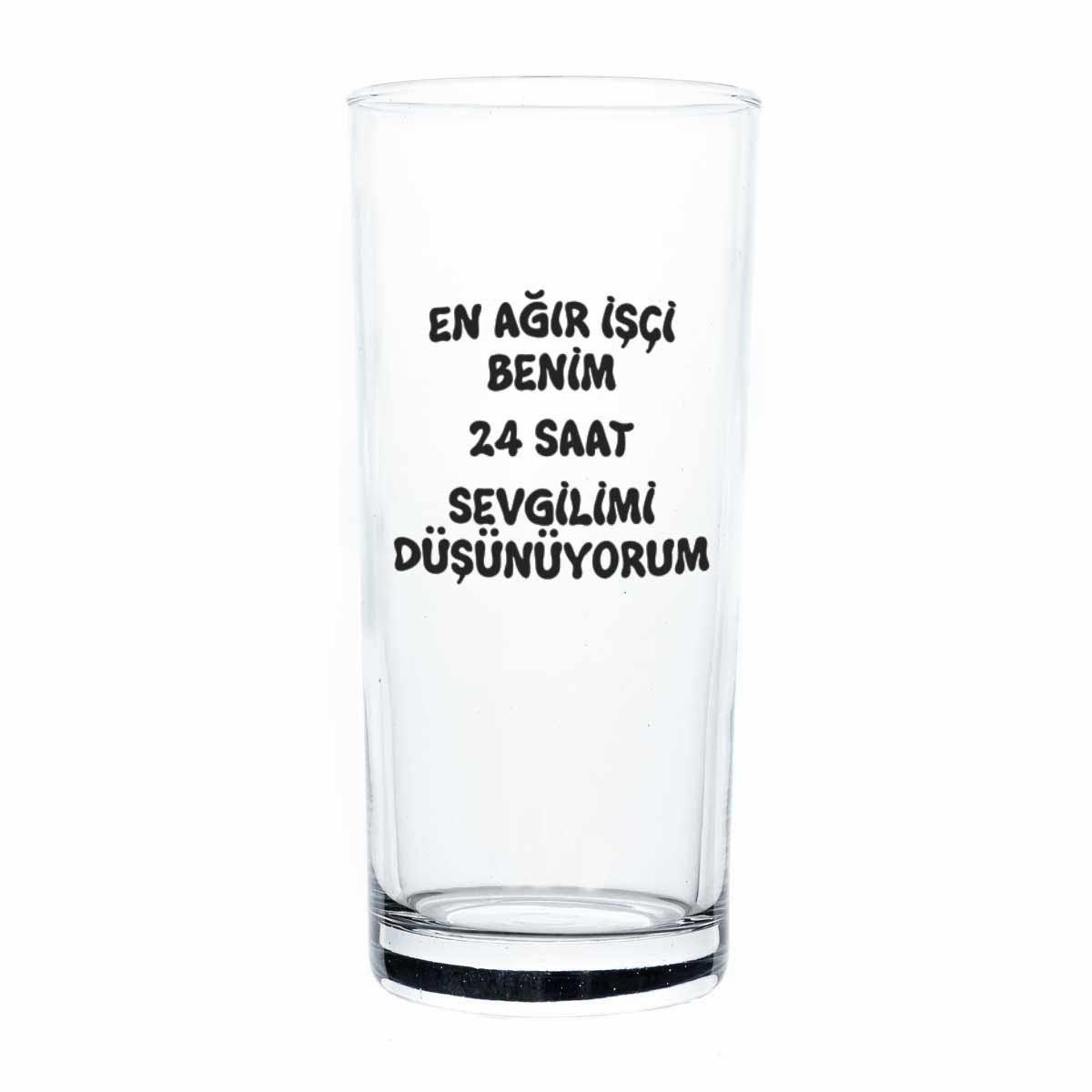 24 Saat Sevgilimi Düşünüyorum Rakı Bardağı